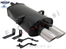BMW 3 E46 98-07 športni izpušni lonec 2x 76mm SR-Design BMW 3 E46 98-07 športni izpušni lonec 2x 76mm SR-Design