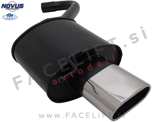 BMW 3 E90 E91 05-12 športni izpušni lonec 1x 135x75mm