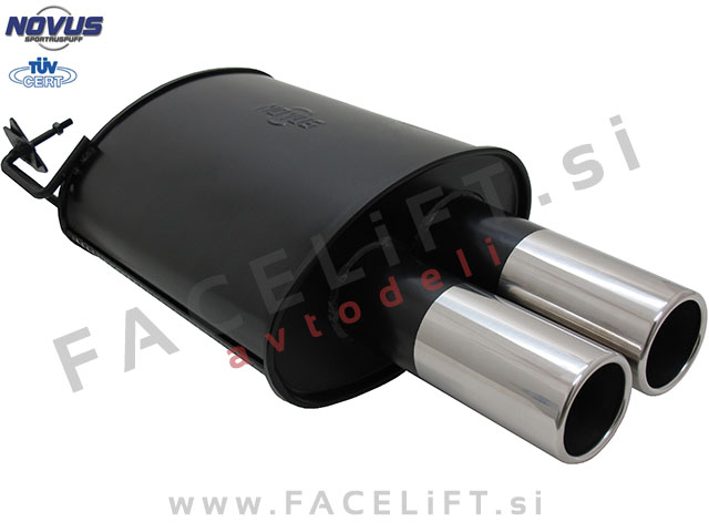 BMW 5 E39 Limuzina 96-03 športni izpušni lonec 2x 76mm
