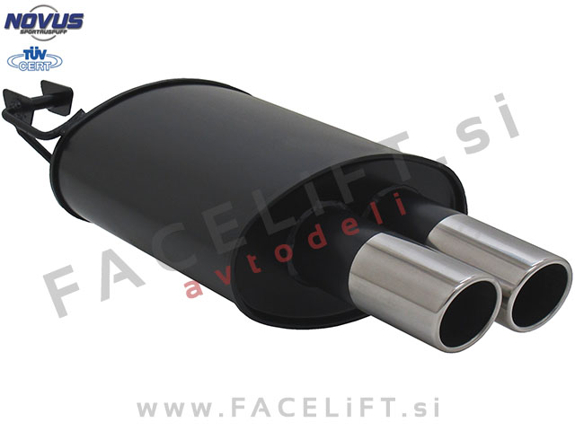 BMW 5 E39 Limuzina 96-03 športni izpušni lonec 2x 76mm SR-Design