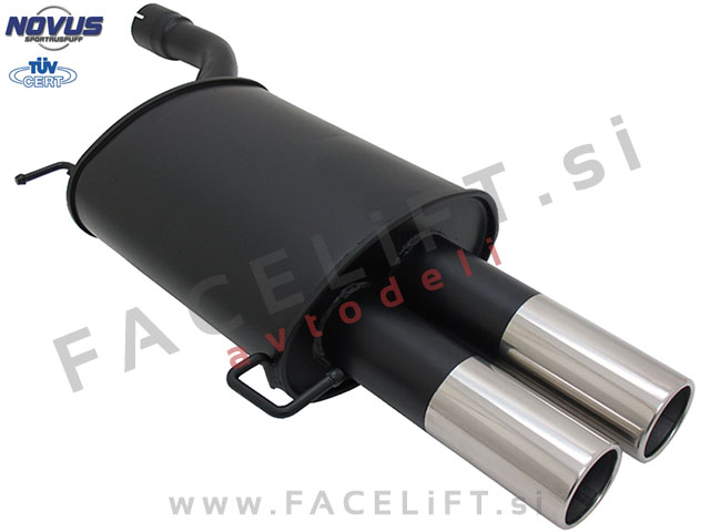 BMW 5 / E60 Limuzina (03-10) / športni izpušni lonec / 2x 76mm
