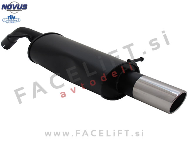 Citroen C2 03-09 športni izpušni lonec 1x 90mm SR-Design