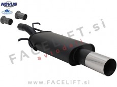 Peugeot 307 / (01-07) / športni izpušni lonec / 1x 90mm / RL-Design