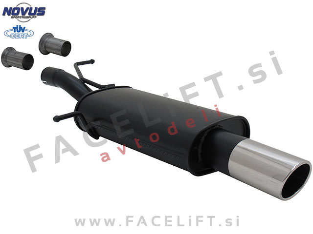 Citroen C4 / LA LC (04-10) / športni izpušni lonec / 1x 90mm / SR-Design Citroen C4 / LA LC (04-10) / športni izpušni lonec / 1x 90mm / SR-Design