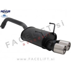 Fiat 500 312 07-15 športni izpušni lonec 2x 76mm