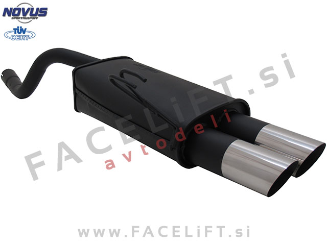 Fiat Punto / 188 (99-03) / športni izpušni lonec / 2x 76mm / MS-Design