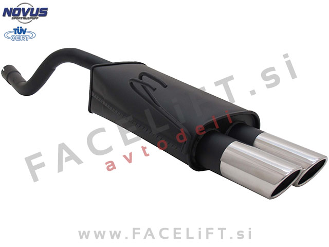 Fiat Punto / 188 (99-03) / športni izpušni lonec / 2x 76mm / SR-Design