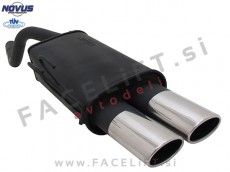 Fiat Punto / 188 (99-03) / športni izpušni lonec / 2x 85x58mm / AM-Design Fiat Punto / 188 (99-03) / športni izpušni lonec / 2x 85x58mm / AM-Design