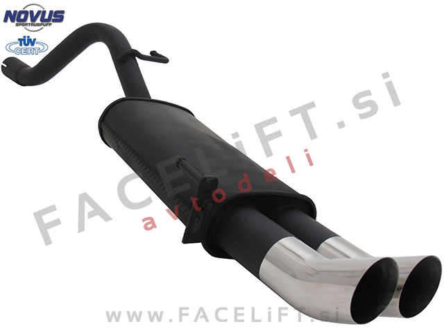 Fiat Punto Grande 199 05-12 športni izpušni lonec 2x 76mm DTM Fiat Punto Grande 199 05-12 športni izpušni lonec 2x 76mm DTM
