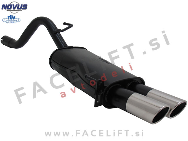 Fiat Punto Grande 199 05-12 športni izpušni lonec 2x 76mm SR-Design