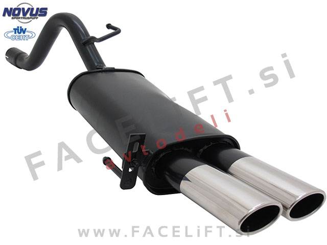 Fiat Punto Grande 199 05-12 športni izpušni lonec 2x 85x58mm AM-Design