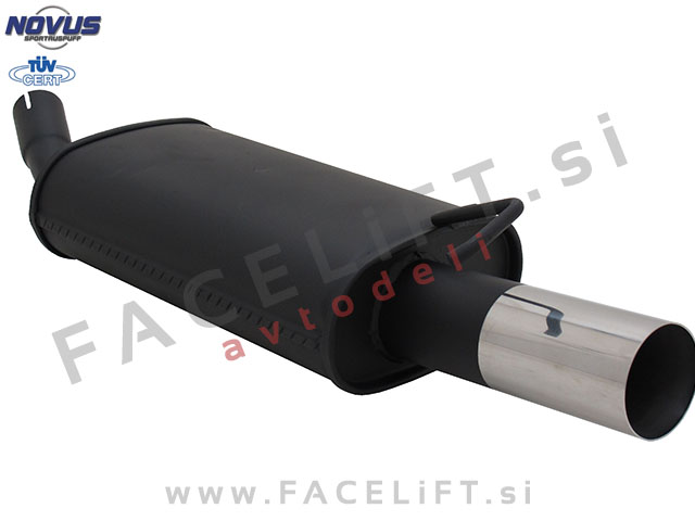 Ford Fiesta / (89-95) / športni izpušni lonec / 1x 76mm / RL-Design Ford Fiesta / (89-95) / športni izpušni lonec / 1x 76mm / RL-Design
