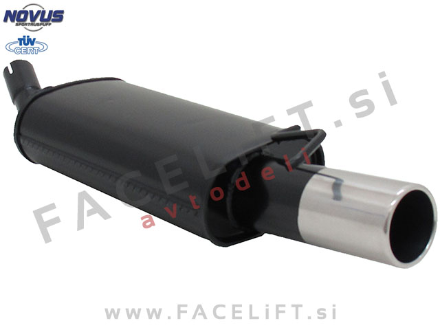 Ford Fiesta / (89-95) / športni izpušni lonec / 1x 90mm Ford Fiesta / (89-95) / športni izpušni lonec / 1x 90mm