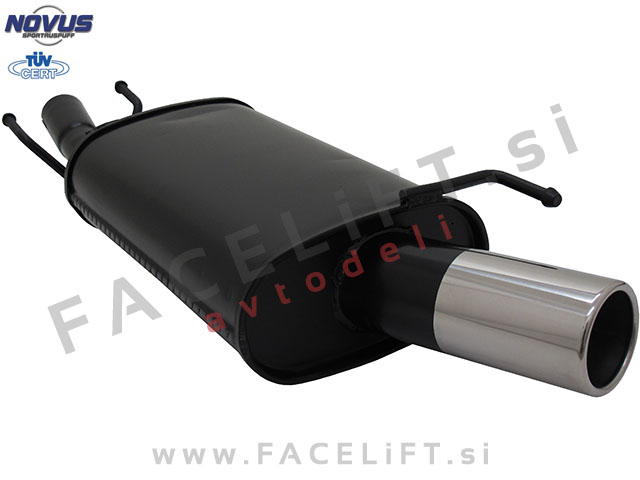 Ford Fiesta / (95-02) / športni izpušni lonec / 1x 76mm Ford Fiesta / (95-02) / športni izpušni lonec / 1x 76mm