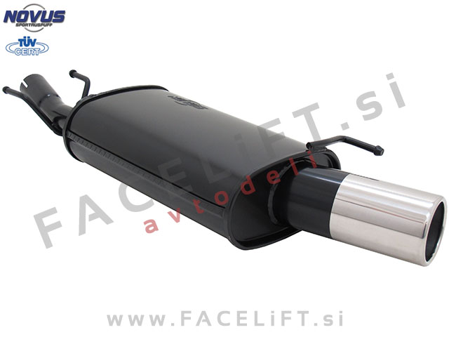 Ford Fiesta / (95-02) / športni izpušni lonec / 1x 90mm Ford Fiesta / (95-02) / športni izpušni lonec / 1x 90mm
