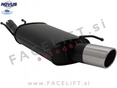 Ford Fiesta / (95-02) / športni izpušni lonec / 1x 90mm / SR-Design Ford Fiesta / (95-02) / športni izpušni lonec / 1x 90mm / SR-Design