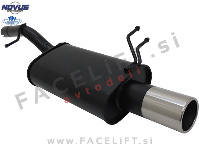 Ford Fiesta 02-08 športni izpušni lonec 1x 90mm