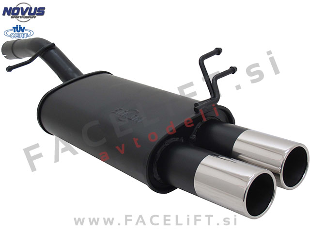 Ford Fiesta / JHS (02-08) / športni izpušni lonec / 2x 76mm