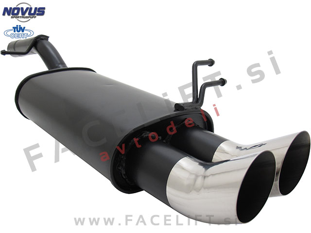 Ford Fiesta / JHS (02-08) / športni izpušni lonec / 2x 76mm / DTM
