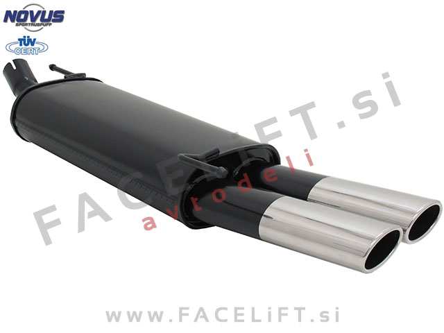 Ford Fiesta / JHS (02-08) / športni izpušni lonec / 2x 85/58mm / AM-Design Ford Fiesta / JHS (02-08) / športni izpušni lonec / 2x 85/58mm / AM-Design
