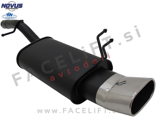 Ford Fiesta / JHS (02-08) / športni izpušni lonec / 1x 135x75mm / DTM