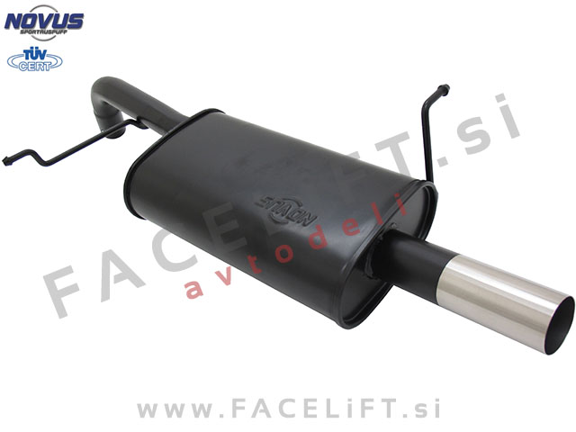 Ford Fiesta 08-17 športni izpušni lonec 1x 60mm Ford Fiesta 08-17 športni izpušni lonec 1x 60mm