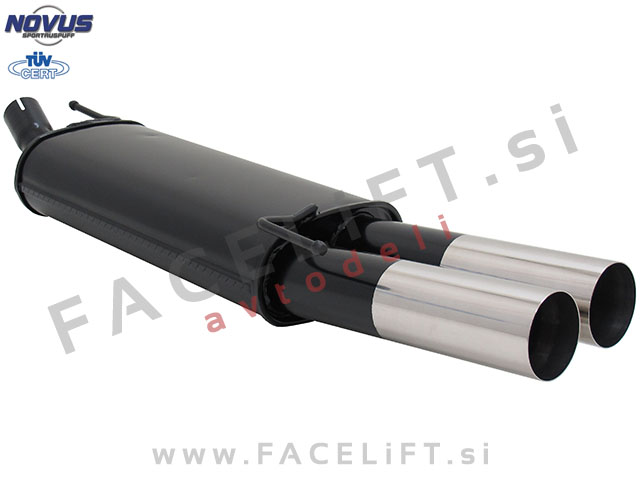 Ford Fiesta / JA8 (08-17) / športni izpušni lonec / 2x 76mm / RL-Design Ford Fiesta / JA8 (08-17) / športni izpušni lonec / 2x 76mm / RL-Design