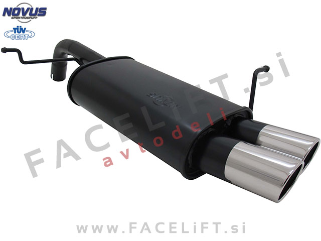 Ford Fiesta / JA8 (08-17) / športni izpušni lonec / 2x 76mm / SR-Design Ford Fiesta / JA8 (08-17) / športni izpušni lonec / 2x 76mm / SR-Design
