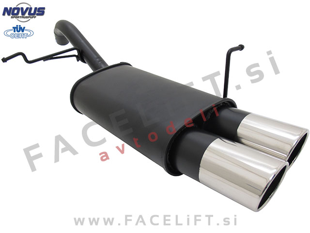 Ford Fiesta / JA8 (08-17) / športni izpušni lonec / 2x 90mm / SR-Design Ford Fiesta / JA8 (08-17) / športni izpušni lonec / 2x 90mm / SR-Design