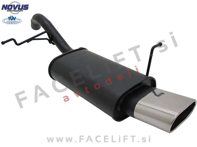 Ford Fiesta / JA8 (08-17) / športni izpušni lonec / 1x 135x75mm