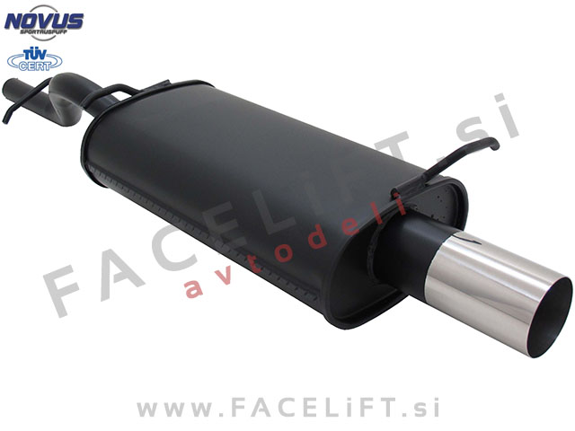 Ford Ka / RBT (96-08) / športni izpušni lonec / 1x 76mm / RL-Design Ford Ka / RBT (96-08) / športni izpušni lonec / 1x 76mm / RL-Design