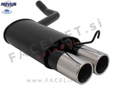 Mercedes 190 W201 82-93 športni izpušni lonec 2x 90mm