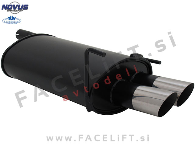 Mercedes C / W202 (93-01) / športni izpušni lonec / 2x 76mm / MS-Design Mercedes C / W202 (93-01) / športni izpušni lonec / 2x 76mm / MS-Design