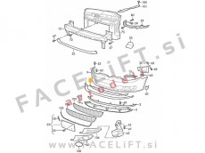 VW Golf 6 08-12 nosilec spojlerja sprednjega odbijača
