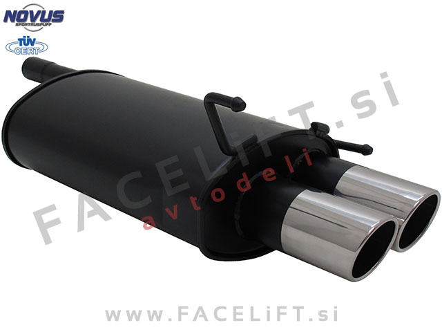 Mercedes CLK / A208 C208 (97-03) / športni izpušni lonec / 2x 90mm / SR-Design Mercedes CLK / A208 C208 (97-03) / športni izpušni lonec / 2x 90mm / SR-Design