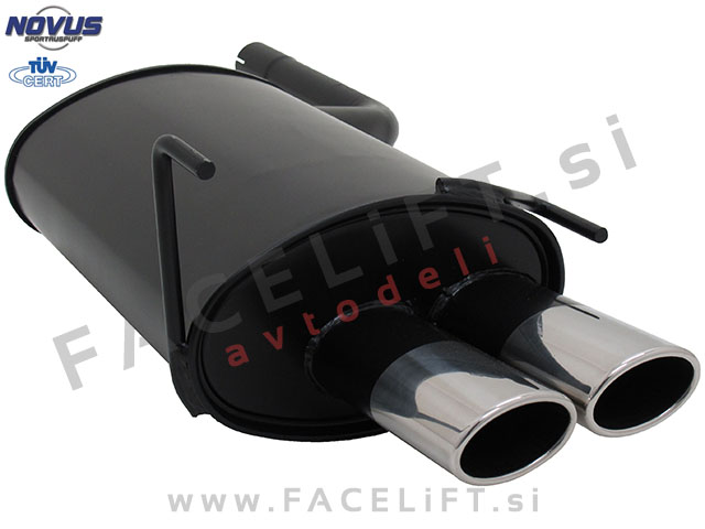Mercedes CLK / A208 C208 (97-03) / športni izpušni lonec / 2x 85/58mm / AM-Design Mercedes CLK / A208 C208 (97-03) / športni izpušni lonec / 2x 85/58mm / AM-Design