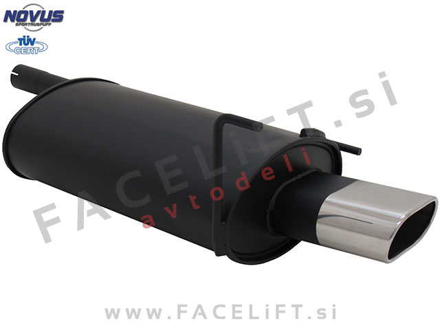 Mercedes CLK A208 C208 97-03 športni izpušni lonec 1x 135x75mm