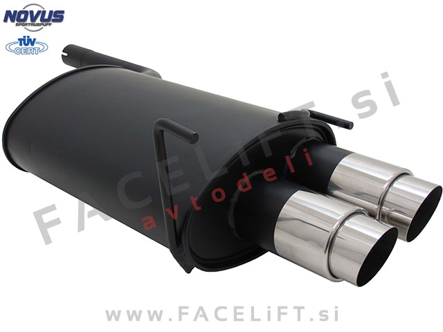 Mercedes C / W202 (93-01) / športni izpušni lonec / 2x 90mm / GP-Design