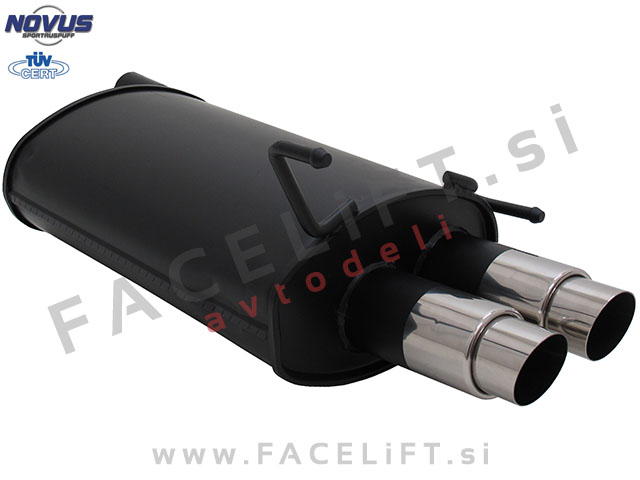 Mercedes CLK / A208 C208 (97-03) / športni izpušni lonec / 2x 76mm / GP-Design Mercedes CLK / A208 C208 (97-03) / športni izpušni lonec / 2x 76mm / GP-Design