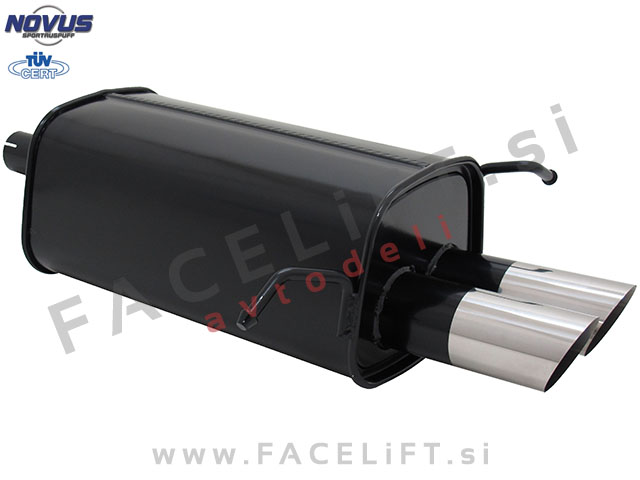 Mercedes C / W203 (00-07) / športni izpušni lonec / 2x 76mm / MS-Design Mercedes C / W203 (00-07) / športni izpušni lonec / 2x 76mm / MS-Design