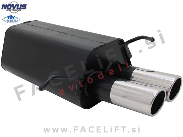 Mercedes C / W203 (00-07) / športni izpušni lonec / 2x 76mm / SR-Design
