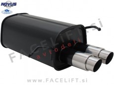 Mercedes C / W203 (00-07) / športni izpušni lonec / 2x 76mm / GP-Design Mercedes C / W203 (00-07) / športni izpušni lonec / 2x 76mm / GP-Design