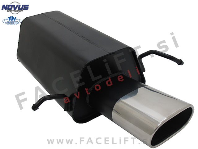 Mercedes CLK C209 02-10 športni izpušni lonec 1x 135x75mm