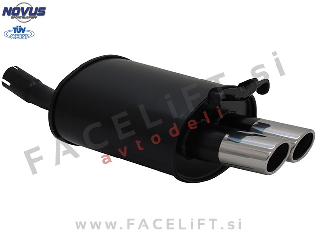Mercedes SLK / R170 (96-04) / športni izpušni lonec / 2x 76mm / SR-Design