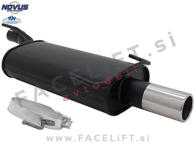 Opel Kadett E / T85 (84-91) / športni izpušni lonec / 1x 76mm
