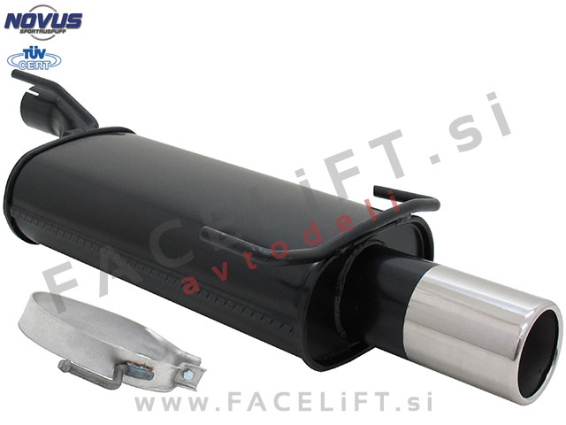 Opel Kadett E / T85 (84-91) / športni izpušni lonec / 1x 90mm