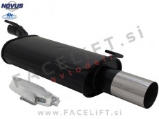 Opel Kadett E / T85 (84-91) / športni izpušni lonec / 1x 90mm / RL-Design Opel Kadett E / T85 (84-91) / športni izpušni lonec / 1x 90mm / RL-Design
