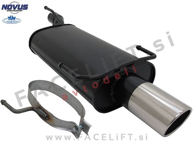 Opel Kadett E / T85 (84-91) / športni izpušni lonec / 1x 90mm / SR-Design
