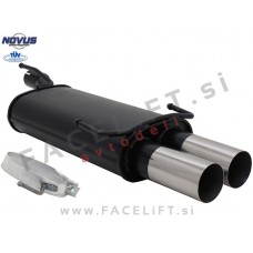 Opel Astra F / T92 (91-02) / športni izpušni lonec / 2x 76mm / RL-Design Opel Astra F / T92 (91-02) / športni izpušni lonec / 2x 76mm / RL-Design