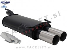 Opel Kadett E / T85 (84-91) / športni izpušni lonec / 2x 76mm / RL-Design Opel Kadett E / T85 (84-91) / športni izpušni lonec / 2x 76mm / RL-Design